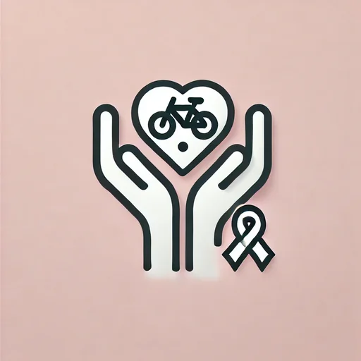 Image representing two hands and a bike